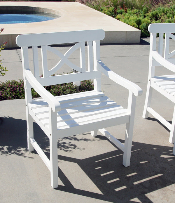 White Garden Armchair