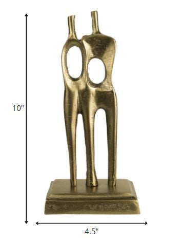 Contemporary Gold Statue Decor