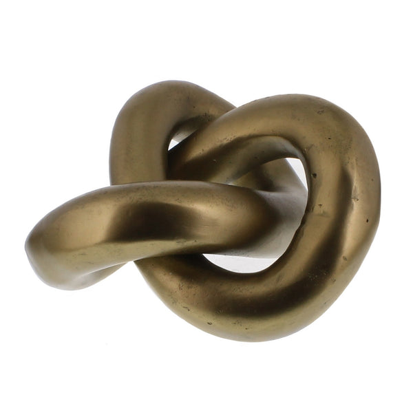 Gold Metal Knot Sculpture