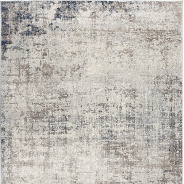 2’ x 3’ Navy Blue Distressed Striations Scatter Rug