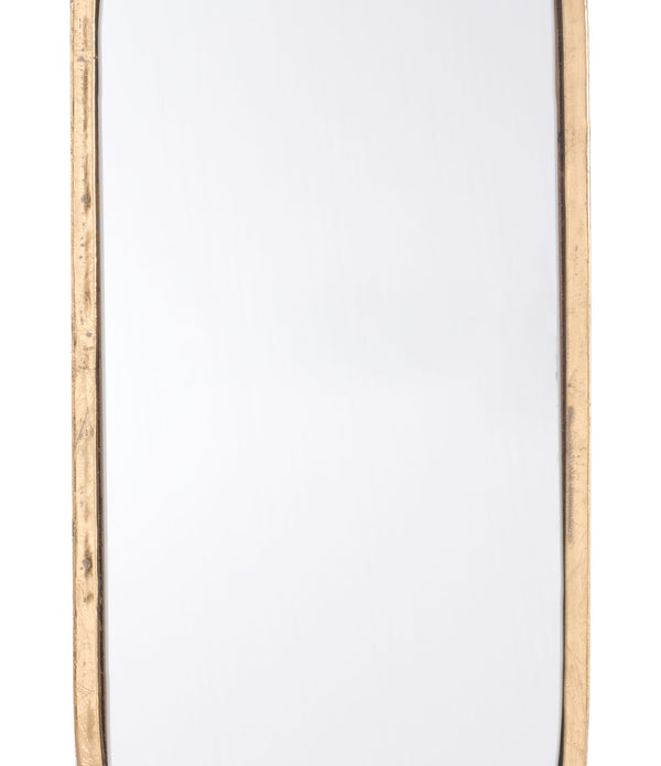 Antiqued Gold Oval Mirror