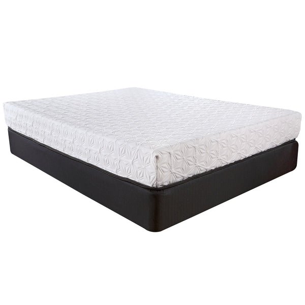 8' Three Layer Gel Infused Memory Foam Smooth Top Mattress  Queen