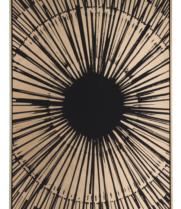 Black and Gold Eye Of The Sun Wall Art