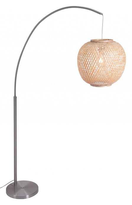 Natural Cozy Arching Floor Lamp