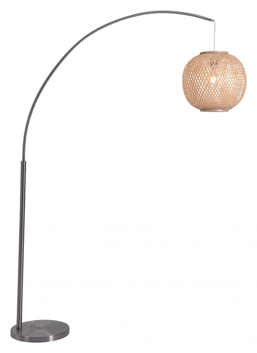 Natural Cozy Arching Floor Lamp