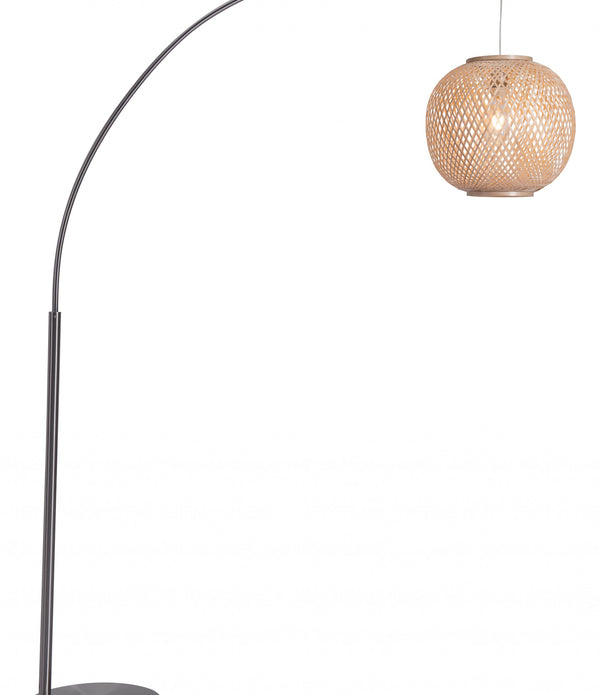 Natural Cozy Arching Floor Lamp