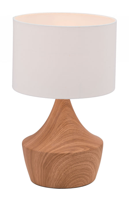 Retro Kiss Faux Wood Table Lamp