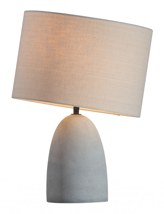 Gray Stone Table Lamp