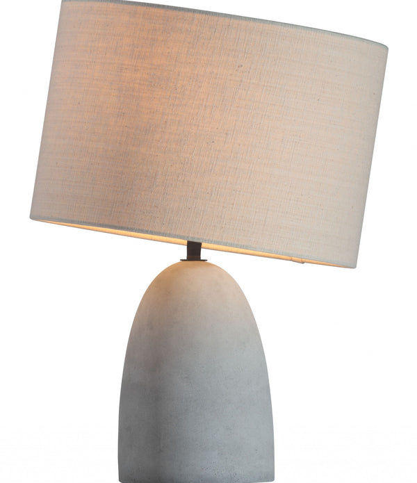 Gray Stone Table Lamp