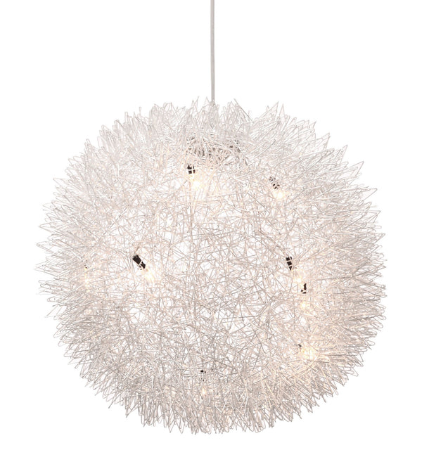 Silver Thistle Ceiling Lamp