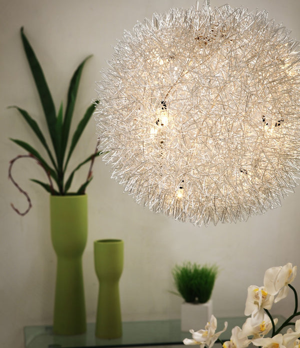 Silver Thistle Ceiling Lamp