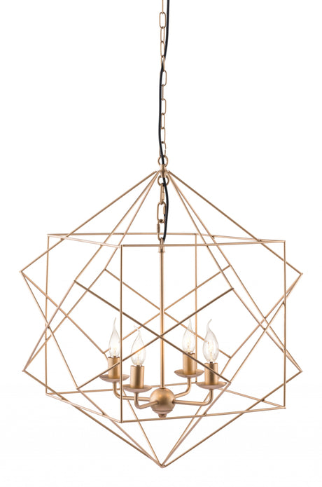 Gold Modern Geo Chandelier