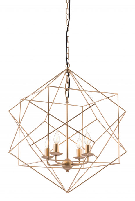 Gold Modern Geo Chandelier