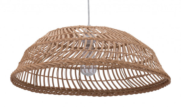 Wide Basket Ceiling Lamp Natural