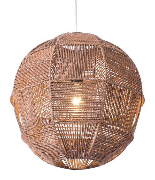 Natural Sculptural Hemp Ceiling Lamp