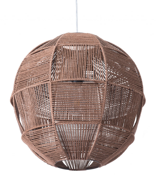 Natural Sculptural Hemp Ceiling Lamp