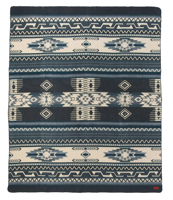 Ultra Soft Blue Tone Southwest Handmade Blanket