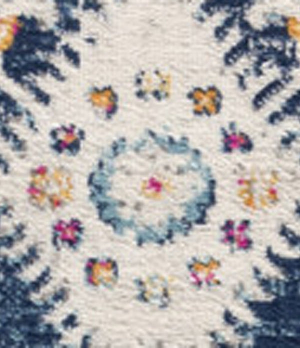 5’ x 8’ Navy Traditional Decorative Area Rug