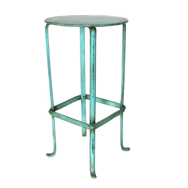 Light Blue Iron Plant Stand