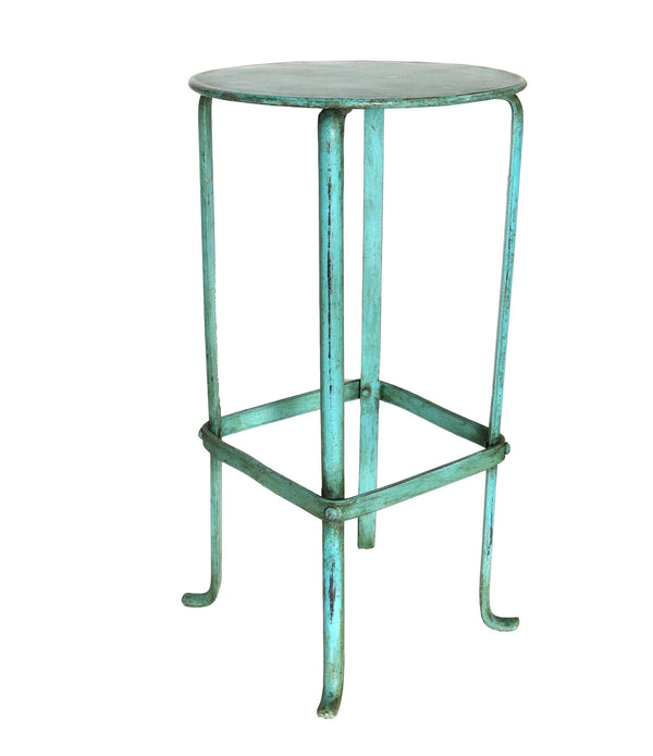 Light Blue Iron Plant Stand