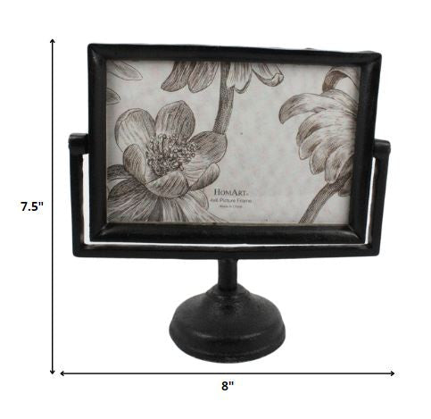 4x6 Black Metal Horizontal Pedestal Frame