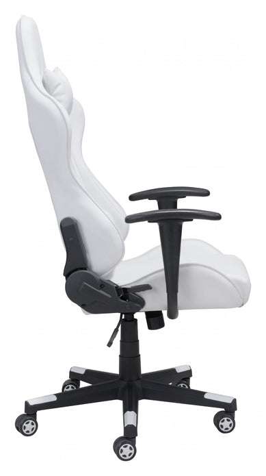 White Leather Gaming Chair