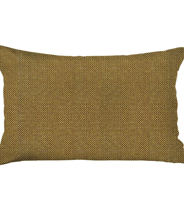 Yellow Solid Lumbar Throw Pillow