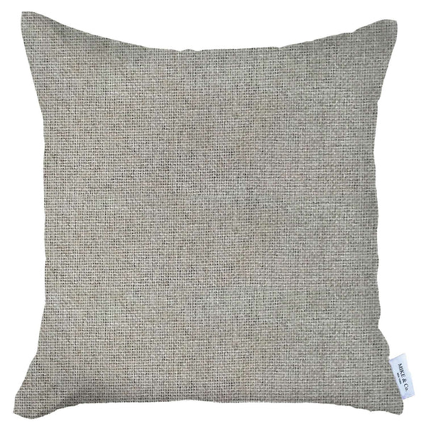 White Modern Textured Throw Pillow