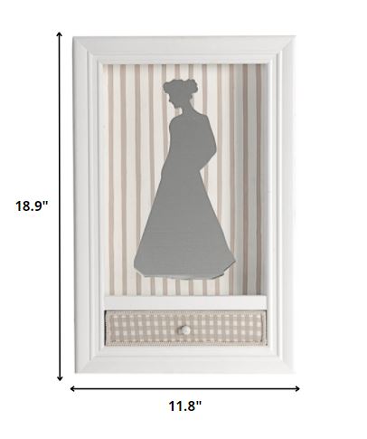 Woman Silhouette Shadowbox Wall Décor