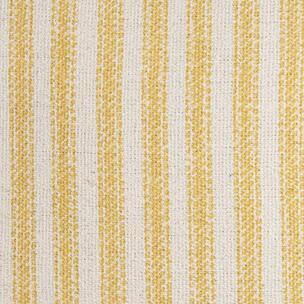 Yellow Natural Ticking Stripe Throw Pillow