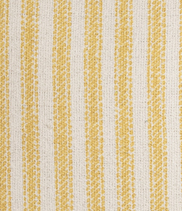 Yellow Natural Ticking Stripe Throw Pillow