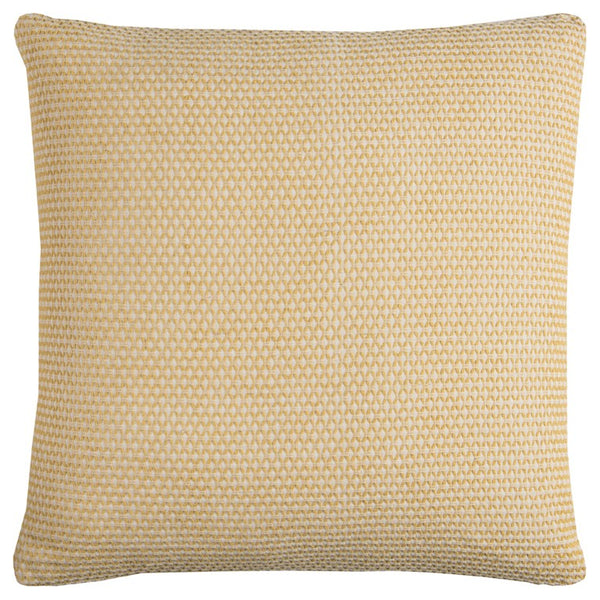 Yellow Ivory Scaled Diamond Pattern Throw Pillow