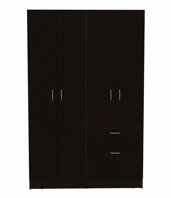 Black and White Tall Four Door Closet