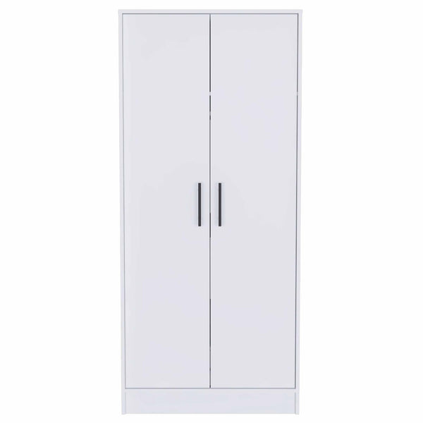 71" White Tall Two Door Closet