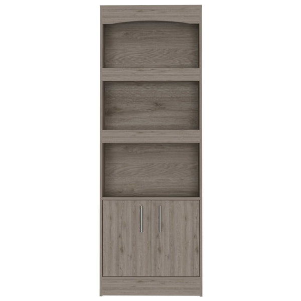 Catarina Light Gray Bookcase Cabinet