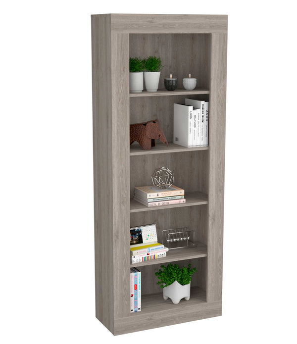 Mod Border Light Gray Bookcase