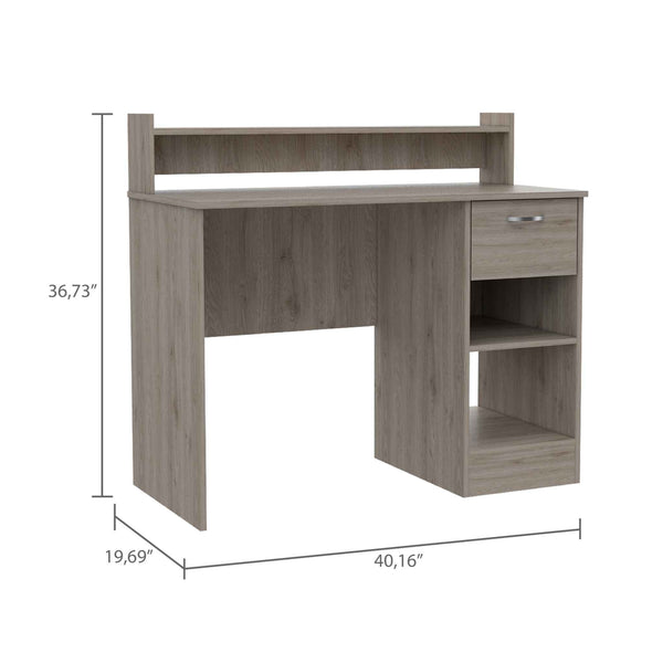 Luxin Light Gray Computer Desk