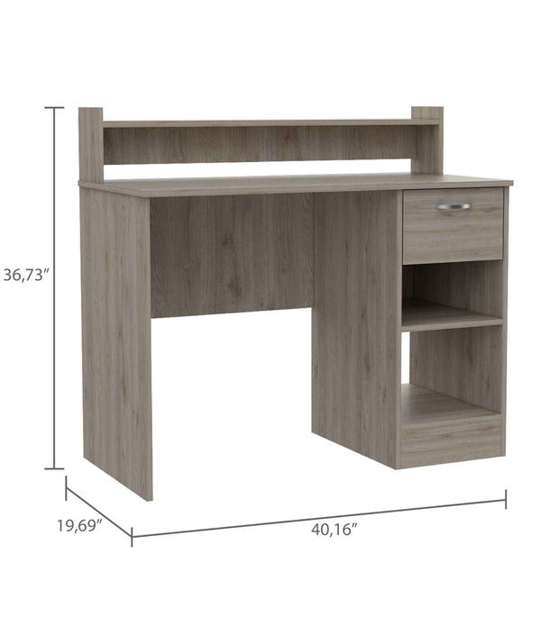 Luxin Light Gray Computer Desk