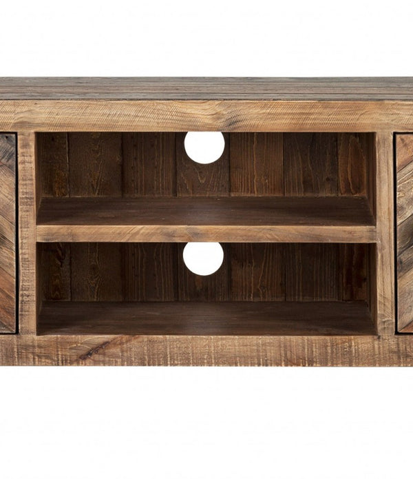 Rustic Natural Trendy TV Console