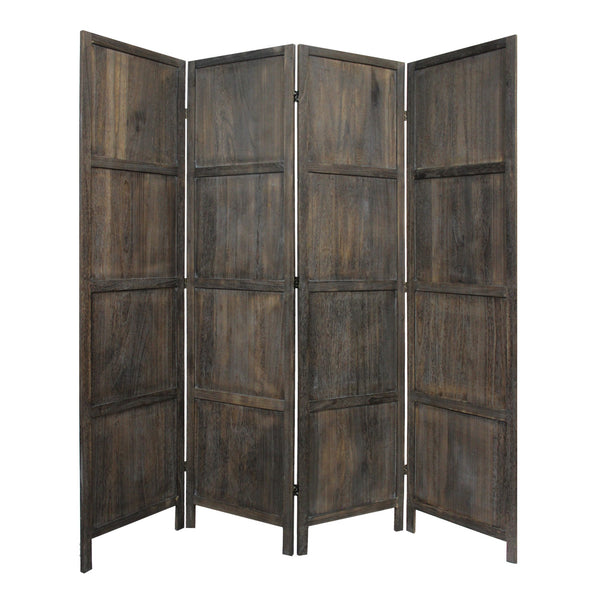 Modern Farmhouse Rustic Four Panel Room Divider Screen