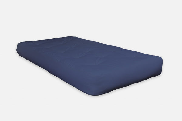 8' Navy Blue Double Poly Full Futon Mattress