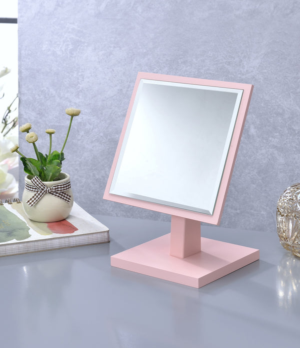 Pretty Pink Square Make Up Vanity Mirror