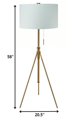 Gold Adjustable Floor Lamp