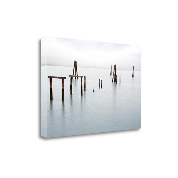 Wood Poles in the Water 4 Giclee Wrap Canvas Wall Art