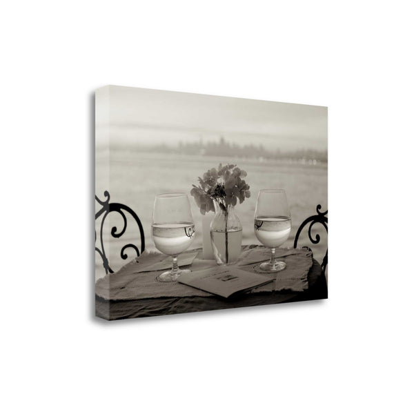 Black and White Romantic Date For Two City 4 Giclee Wrap Canvas Wall Art