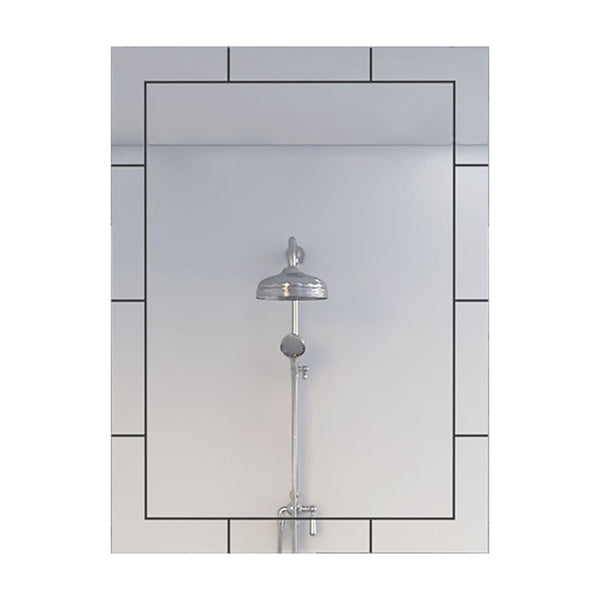 Modern Beveled Tile Design Wall Mirror