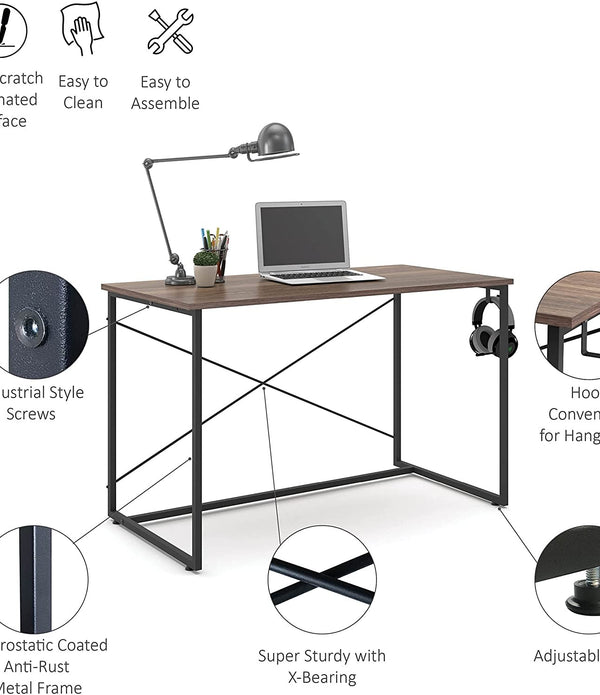 Modern Industrial Computer And Writing Table Desk