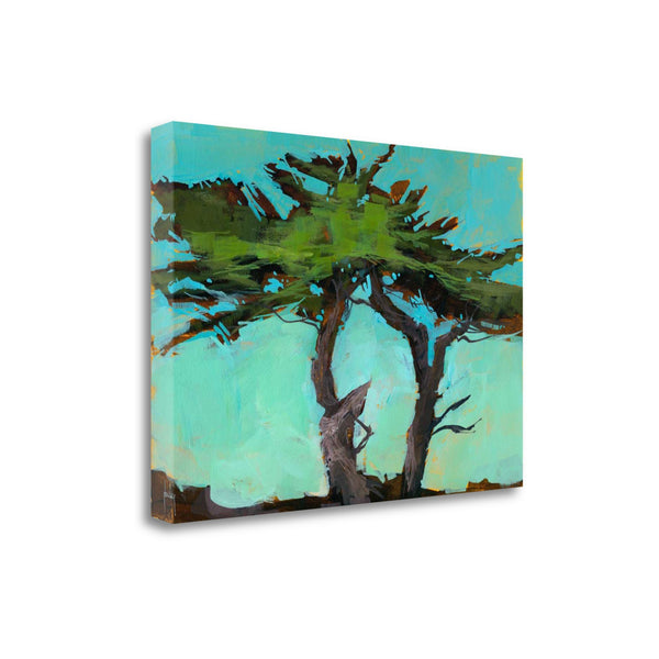 32" Abstract Green Tree 3 Giclee Wrap Canvas Wall Art