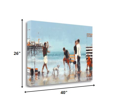 40" Fun at the Beach Canvas Wall Art