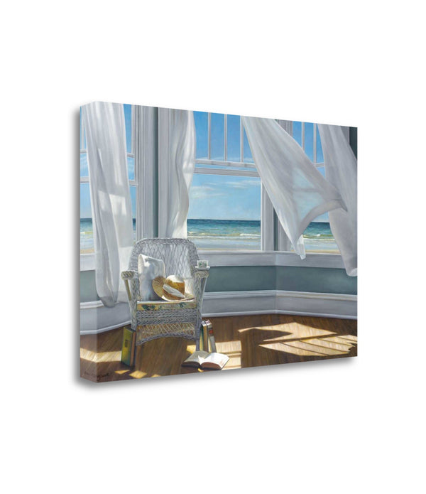 Reading Spot With Beach View 1 Giclee Wrap Canvas Wall Art